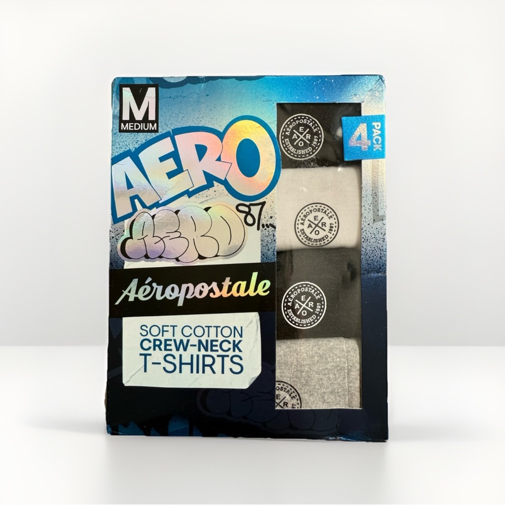 Aeropostale Men's Undershirts - Black, Gray, White